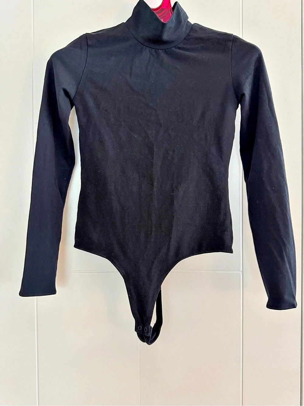 Icone - Black Long Sleeve Bodysuit - NEW - Size M